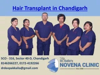 Hair Transplant in Chandigarh - Dr. Deepak Kalia