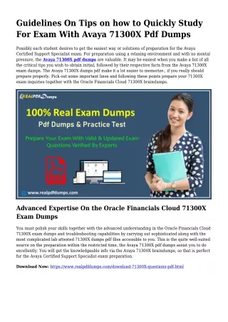 Polish Your Competencies Using the Support Of 71300X Pdf Dumps