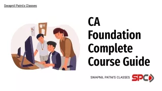 CA Foundation Complete Course Guide - PDF