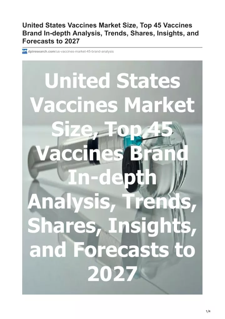 united states vaccines market size