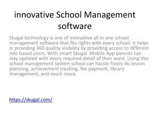 innovative school management software
