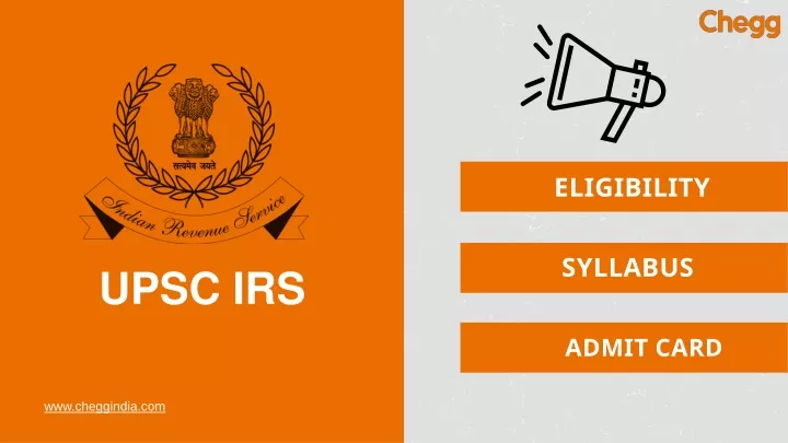 upsc irs