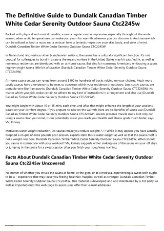 the definitive guide to dundalk canadian timber