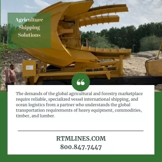 agriculture shipping solutions