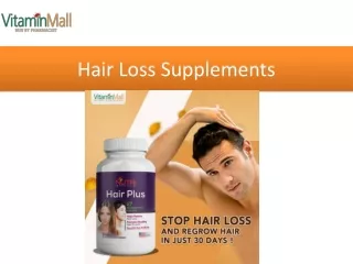 hair loss supplements