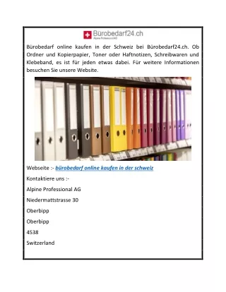 bürobedarf online kaufen in der schweiz  Bürobedarf24.ch
