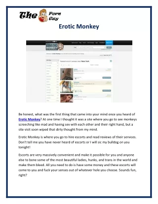 erotic monkey