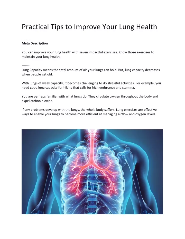 practical tips to improve your lung health meta