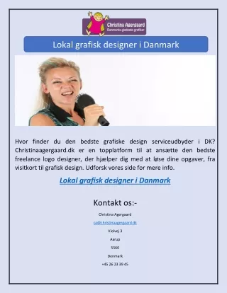 Lokal grafisk designer i Danmark
