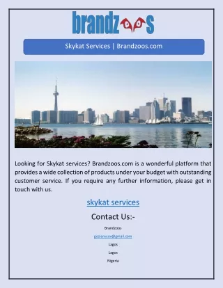 skykat services brandzoos com
