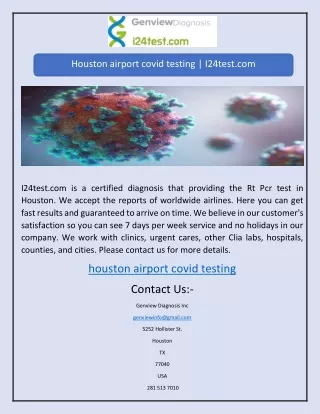 houston airport covid testing i24test com