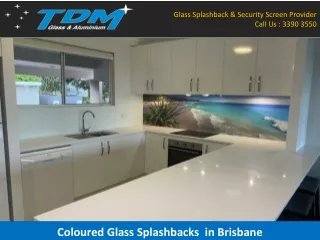 Coloured Glass Splashbacks in Brisbane
