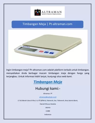 timbangan meja pt altraman com