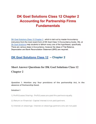 DK Goel Solutions Class 12 Chapter 2 _ Free study material