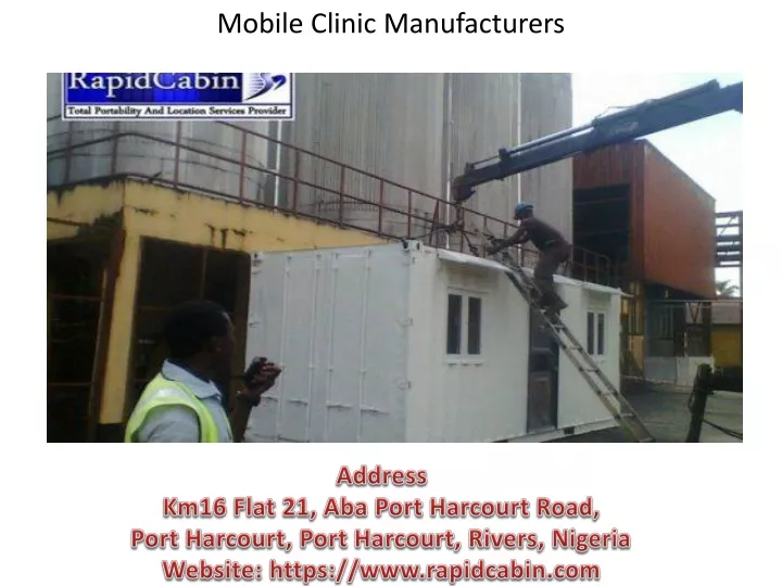 mobile clinic manufacturers