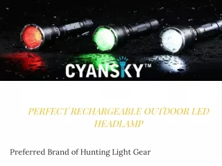 Perfect Rechargeable Outdoor LED Headlamp