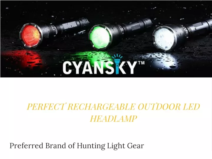 perfect rechargeable outdoor led headlamp