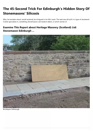 7 Simple Secrets to Totally Rocking Your Stonemasonry Edinburgh