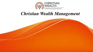Financial Advisory Services | Christian Wealth Management