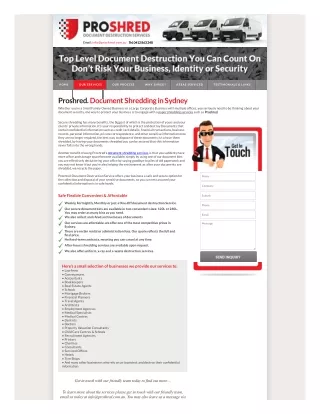 email info@proshred com au tel 0412 863 248