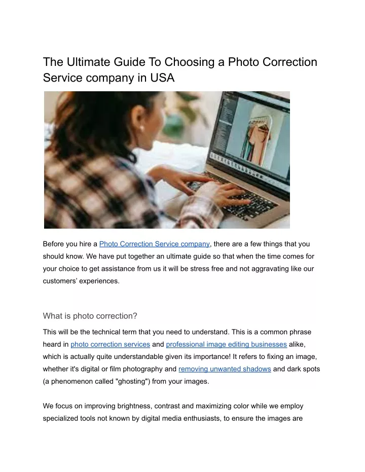 the ultimate guide to choosing a photo correction