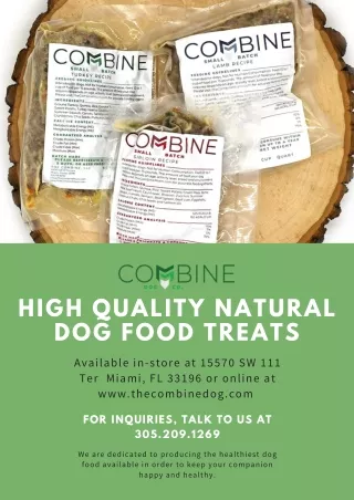 High Quality Natural Dog Food Treats