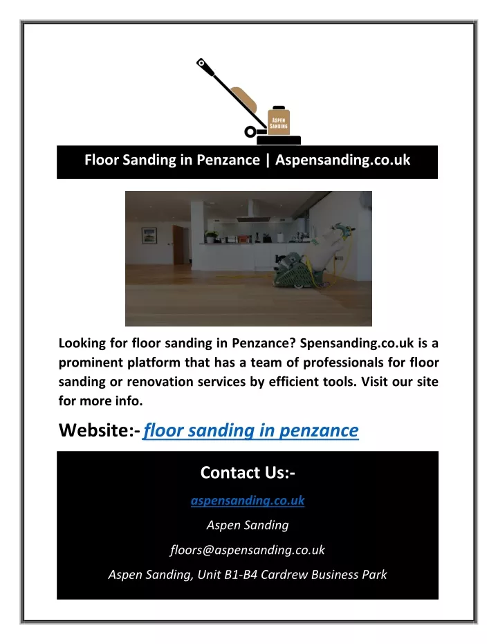 floor sanding in penzance aspensanding co uk