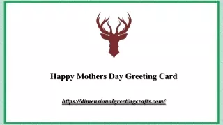 Happy Mothers Day Greeting Card