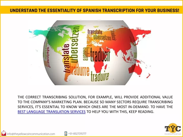 understand the essentiality of spanish transcription for your business