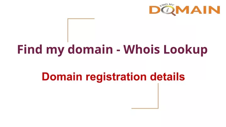 find my domain whois lookup