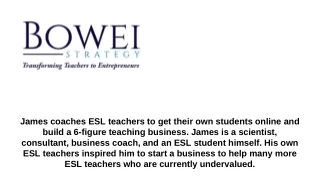 james coaches esl teachers to get their