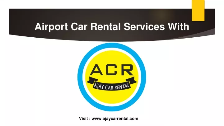 airport car rental services with