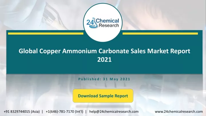 global copper ammonium carbonate sales market