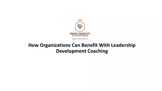 how organizations can benefit with leadership development coaching