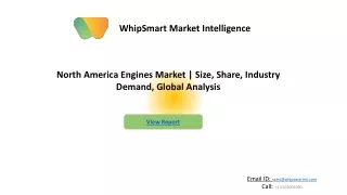 North America Engines Market Opportunities, Trends & Forecast 2021 - 2027