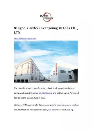 Ningbo Yinzhou Everyoung Metals CO., LTD.