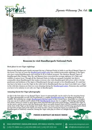Reasons to visit Bandhavgarh National Park