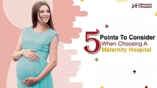 5 Points To Consider When Choosing A Maternity Hospital