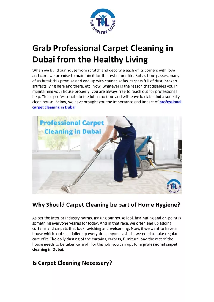 grab professional carpet cleaning in dubai from