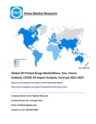 Global 3D Printed Drugs MarketShare
