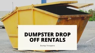 Dumpster Drop Off Rentals in USA