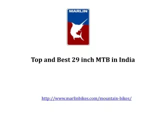 Top and Best 29 Inch MTB in India