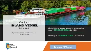 Inland Vessel Market Worth $2,500.40 Bn by 2030