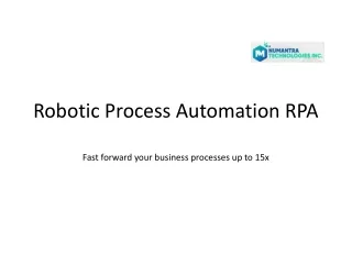 Robotic Process Automation RPA