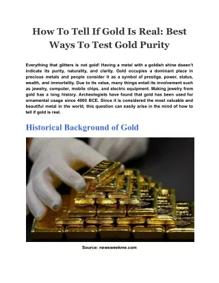 how to tell if gold is real best ways to test