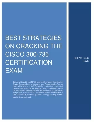 best strategies on cracking the cisco