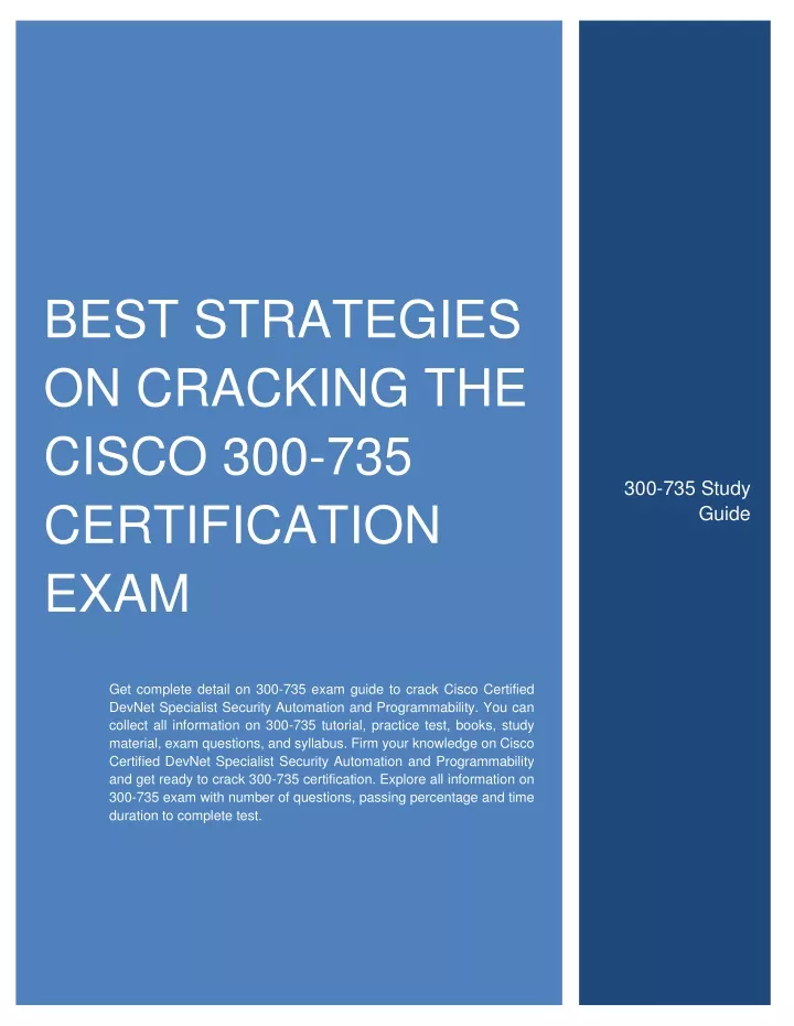 best strategies on cracking the cisco