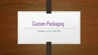 custom packaging