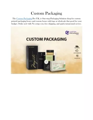 custom packaging