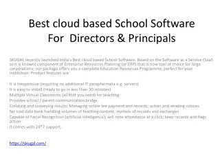 best cloud based school software for directors principals